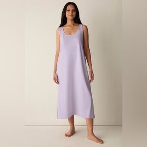 Eileen Fisher Soft Lilac Sleeveless Scoop-Neck Dress - medium